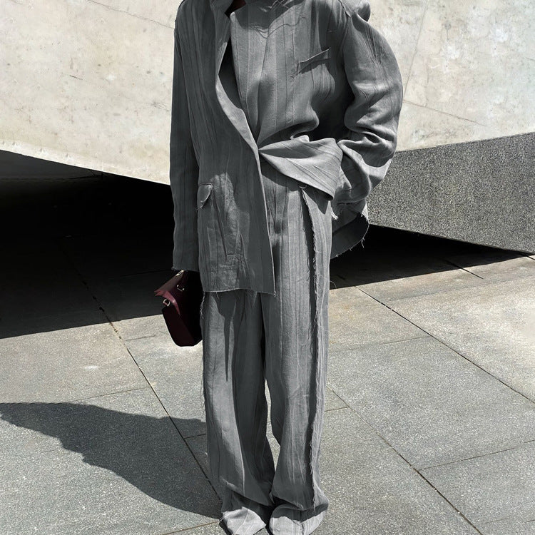 Fashion Retro Tie-dye Suit Lapel