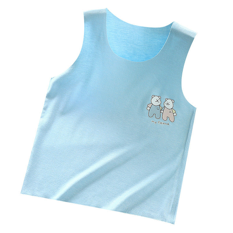 Trendy Camisole Year-round Essentials: Modern, Cute Korean-Style Sleeveless Shirts (Vest Style) for Infants & Toddlers!