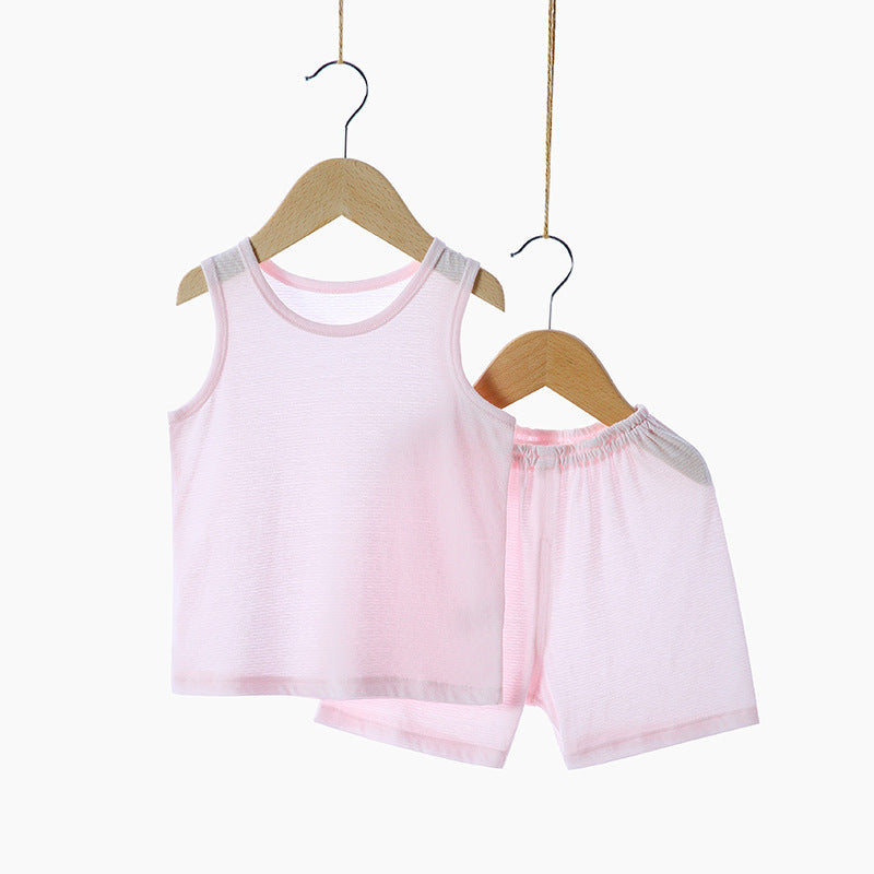 Unisex Bamboo Fiber Two-Piece Sets for Infants (9mo- 5 yrs) – Stylish and Comfortable Pullover Outfit in Trendy Colors
