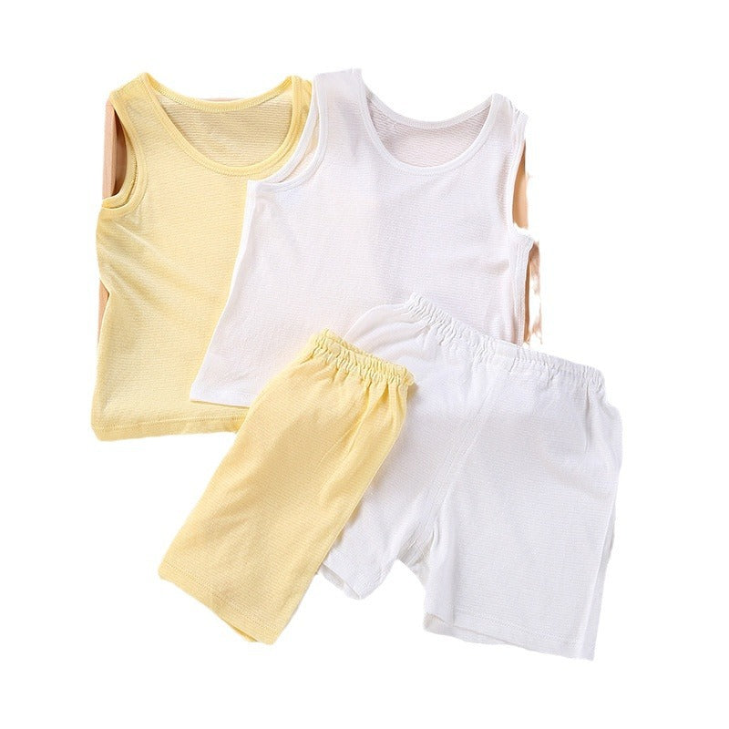 Unisex Bamboo Fiber Two-Piece Sets for Infants (9mo- 5 yrs) – Stylish and Comfortable Pullover Outfit in Trendy Colors