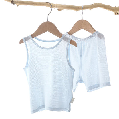 Unisex Bamboo Fiber Two-Piece Sets for Infants (9mo- 5 yrs) – Stylish and Comfortable Pullover Outfit in Trendy Colors