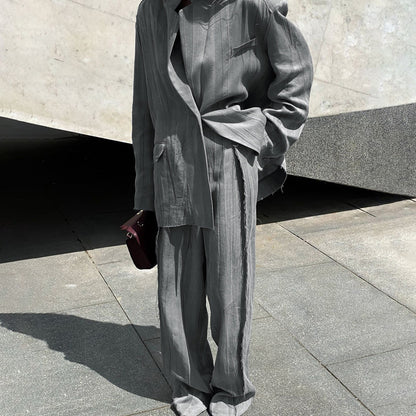 Fashion Retro Tie-dye Suit Lapel