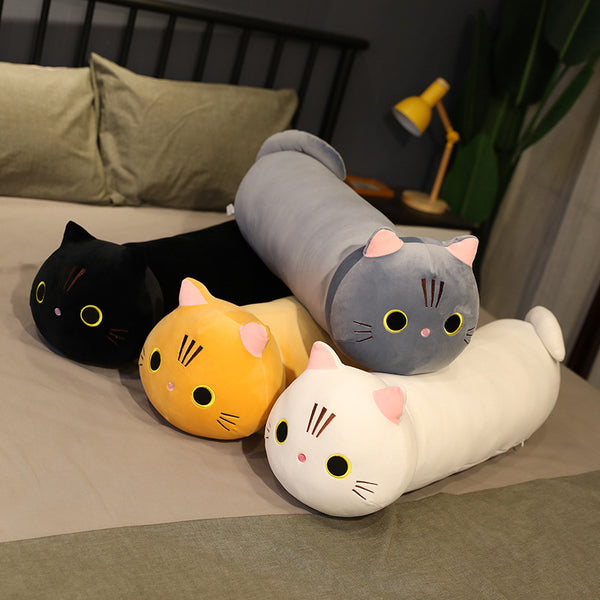 Large Cartoon Cat Plush Toy | Stuffed Cloth Doll | Long Animal Pillow Cushion | Sensory-Friendly Design | Suitable for All Ages | Main Purpose: Comfort and Relaxation