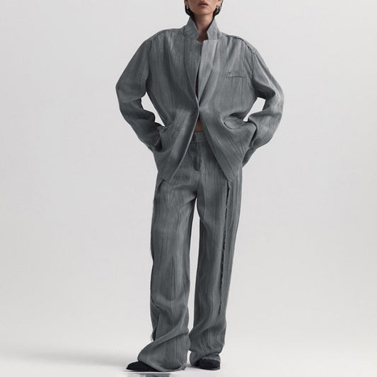 Fashion Retro Tie-dye Suit Lapel